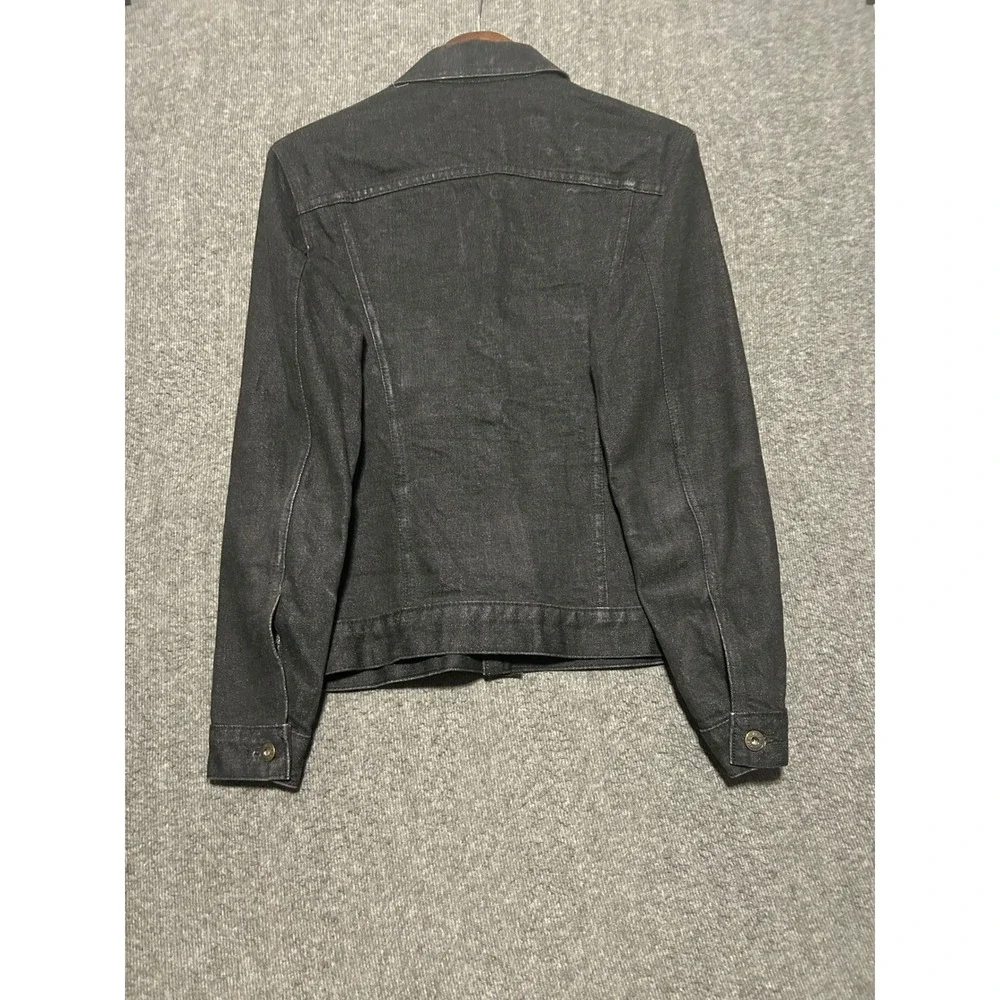 Naked famous Black twisted yarn selvedge denim jacket mens medium
